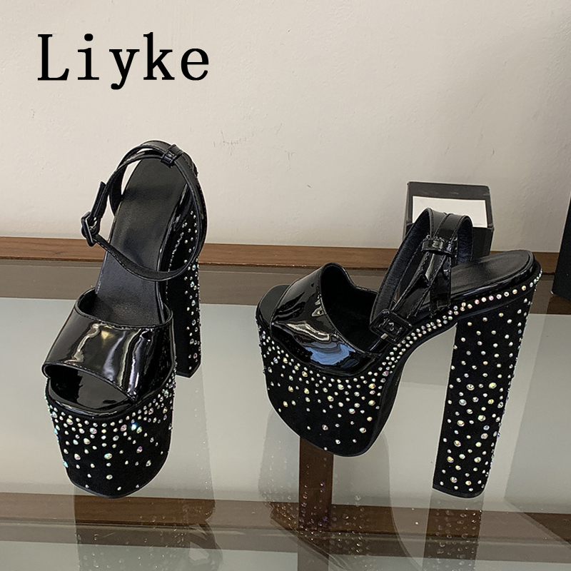 Street Fashion Shoes - Модные женские босоножки Liyke на толстом