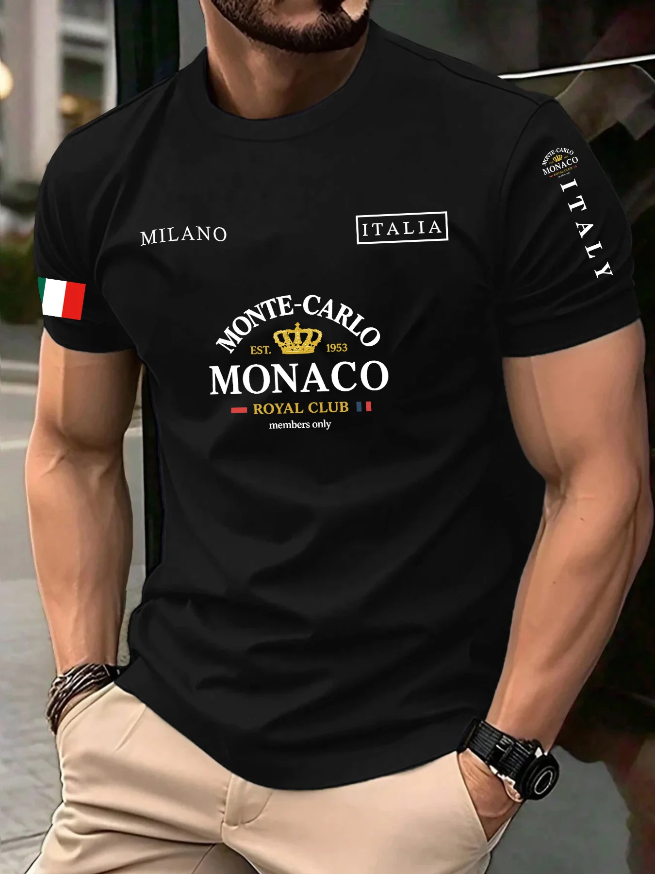 Street Fashion Monaco - Самая продаваемая мужская футболка с 3D-принтом