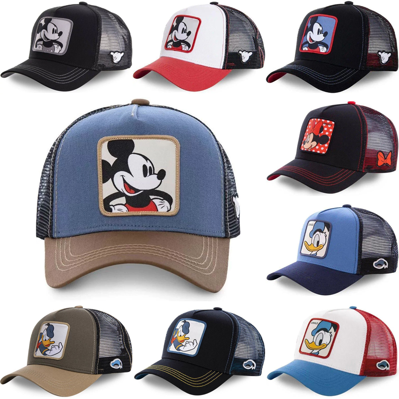 Street Fashion Hats - Кепка-тракер Kawaii Mickey с сетчатой задней