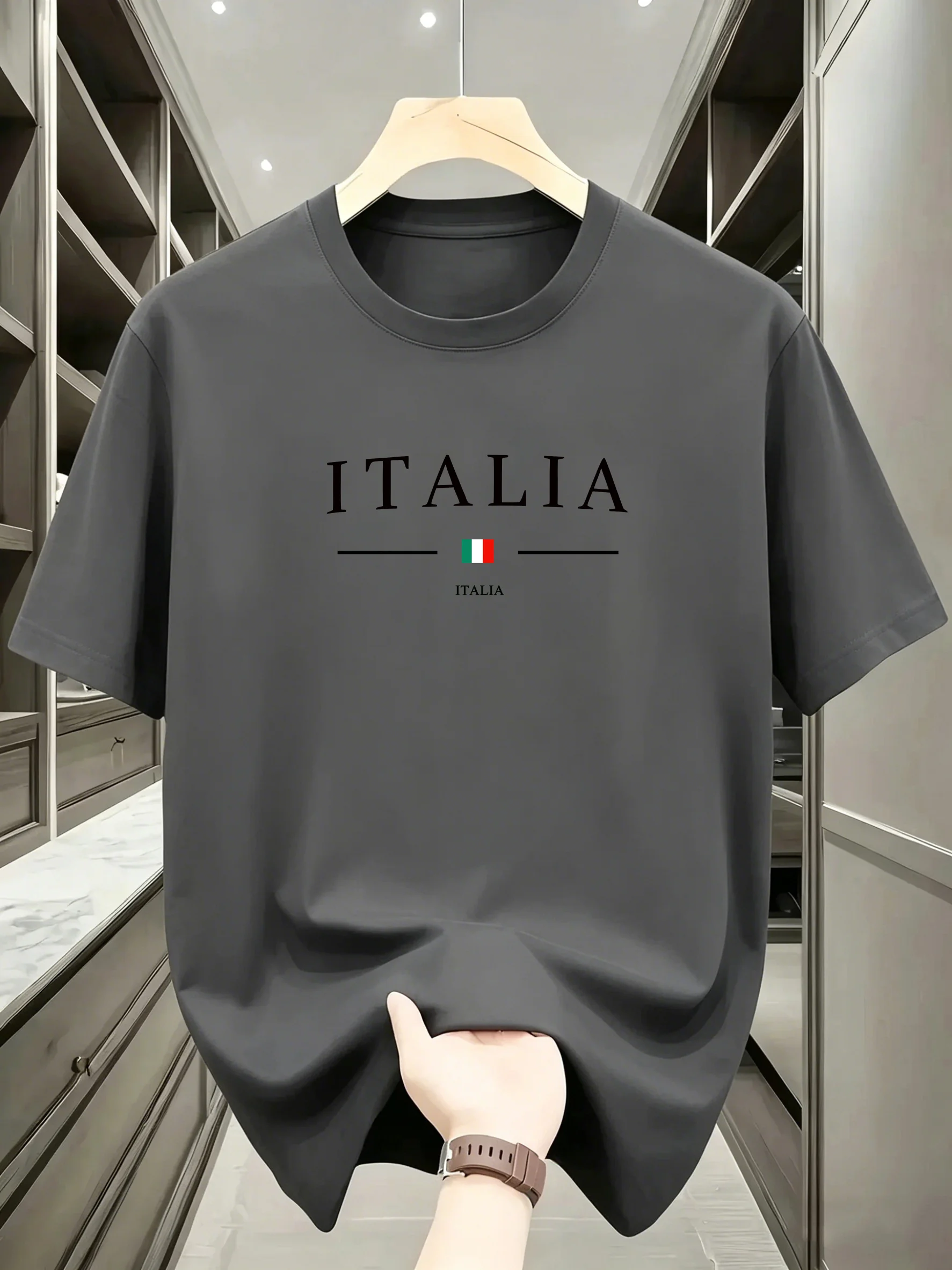 Street Fashion Milan - Мужская летняя спортивная быстросохнущая футболка, модная