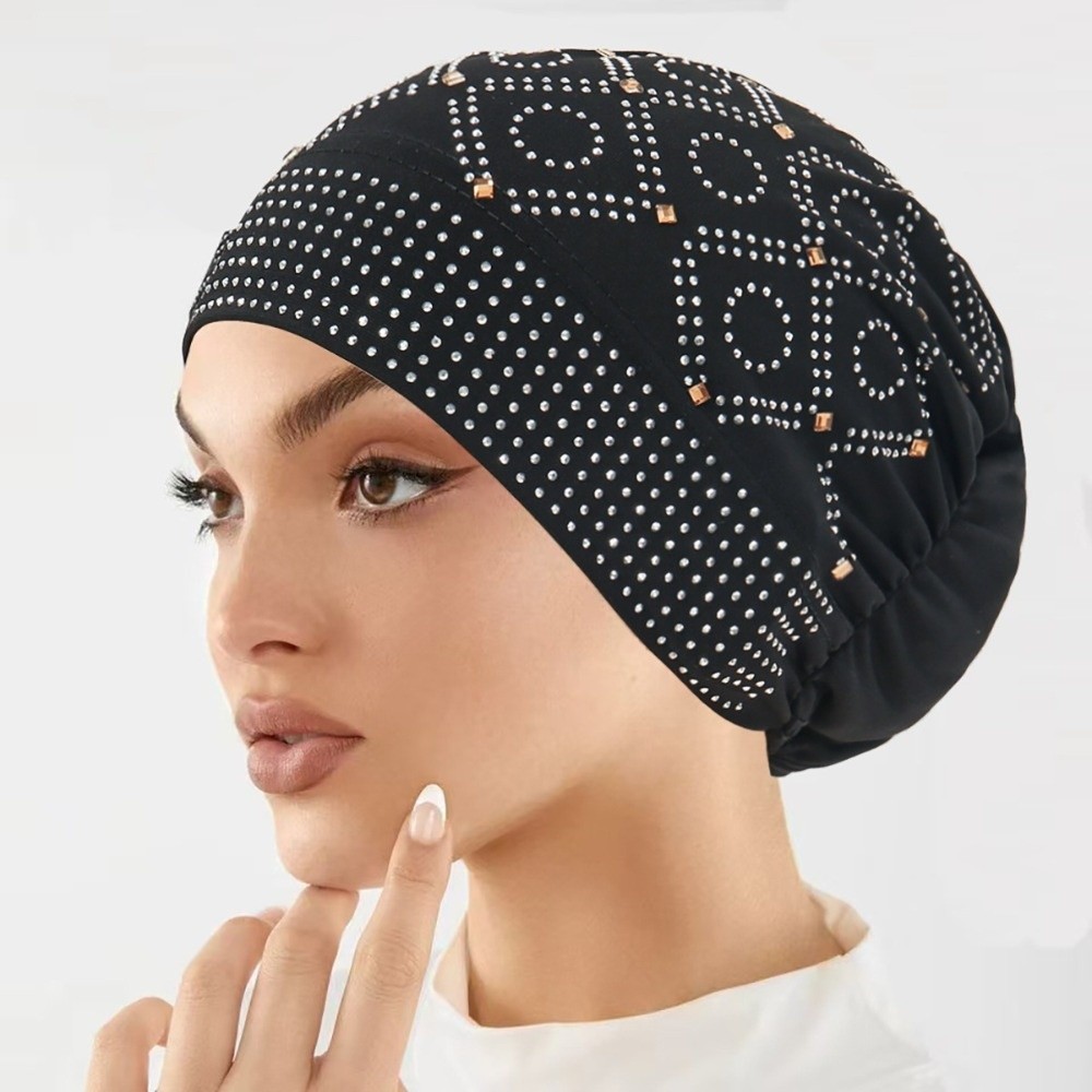 Street Fashion Hijab - Удобный женский головной убор с инкрустацией