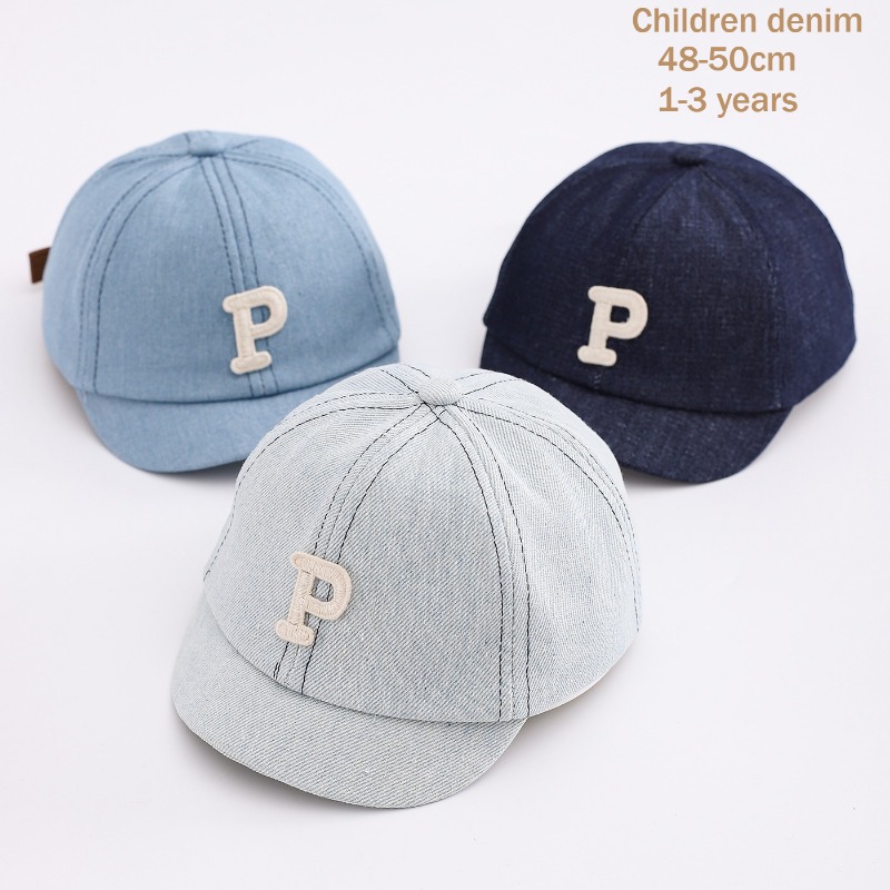 Street Fashion Hats - Детская джинсовая бейсболка 48-50 см, из