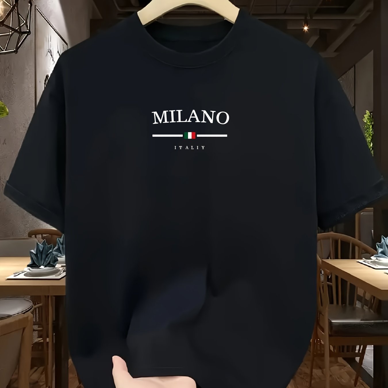 Мужская футболка S-5XL из 100% – обзор и цена Street Fashion Milan