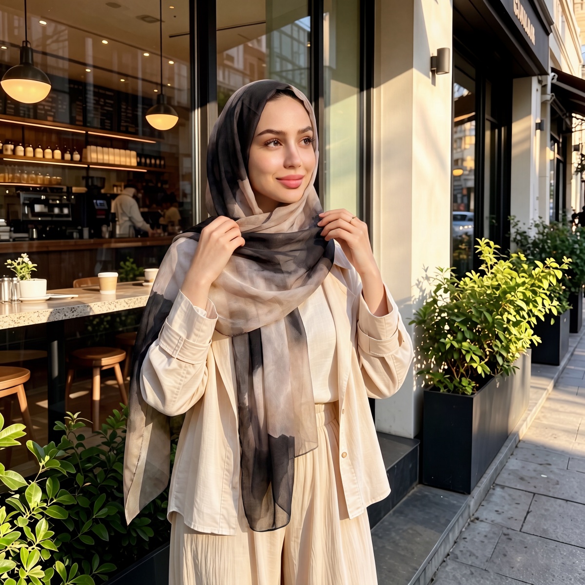 Женский пашминовый шарф-бандан – обзор и цена Street Fashion Hijab