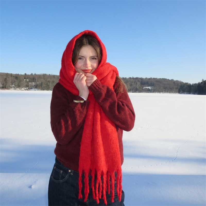 Винтажный однотонный мохеровый – обзор и цена Street Fashion Hijab