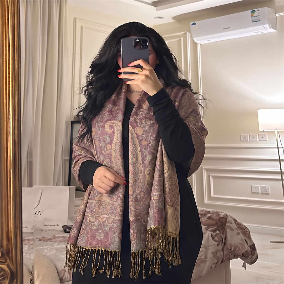 Модная женская шаль с жаккардо – обзор и цена Street Fashion Hijab