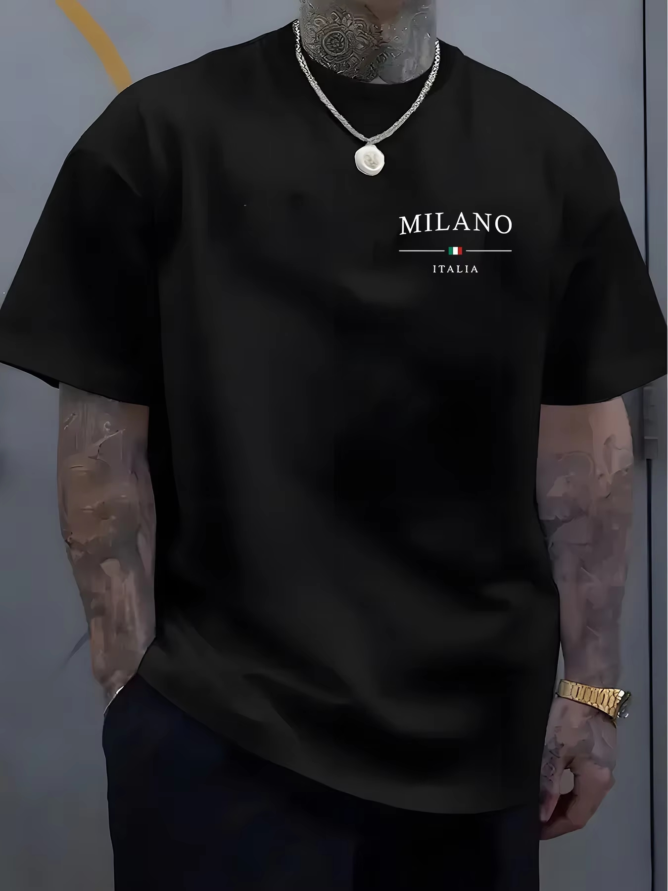 Мужская повседневная футболка  – обзор и цена Street Fashion Milan